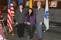 Dr. Yvette Roubideaux, Jackie Mercer, and Rick Olson